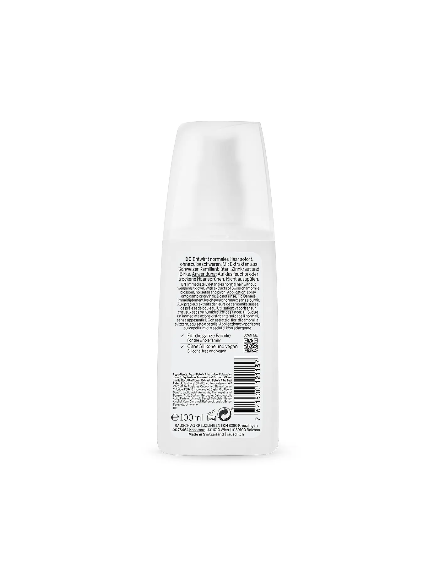 RAUSCH | Entwirr-Spray mit Schweizer Kräutern 100ml | 